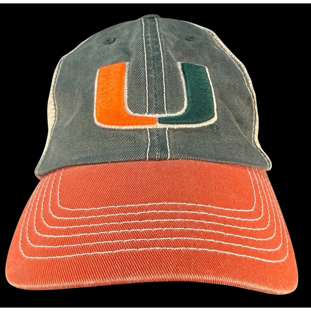 University Of Miami Hurricanes College Unisex Off Road Trucker SnapBack Hat Cap